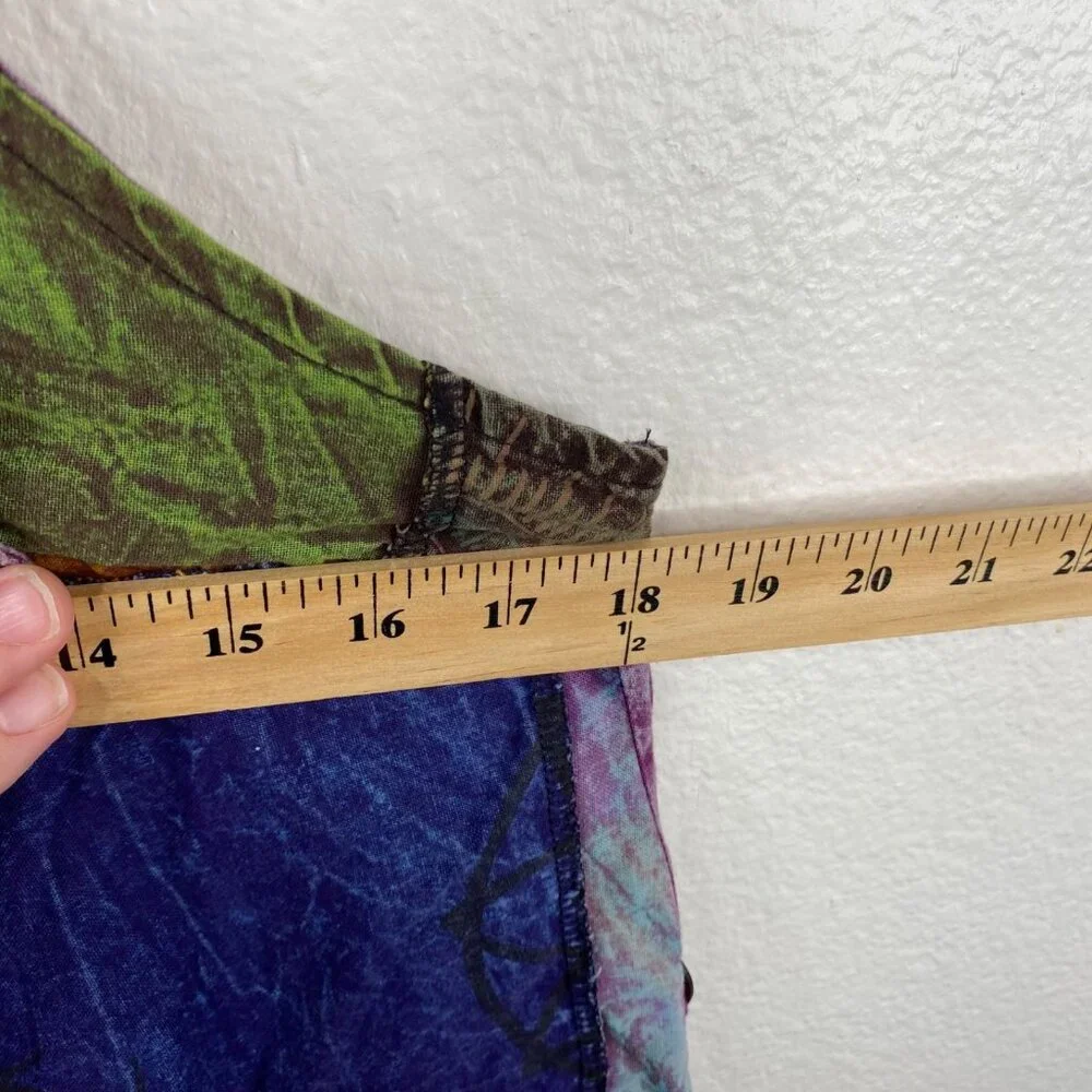 Kathmandu Imports Overalls Jumpsuit Joggers Patchwork Boho Hippie Festival OS - Picture 10 of 11